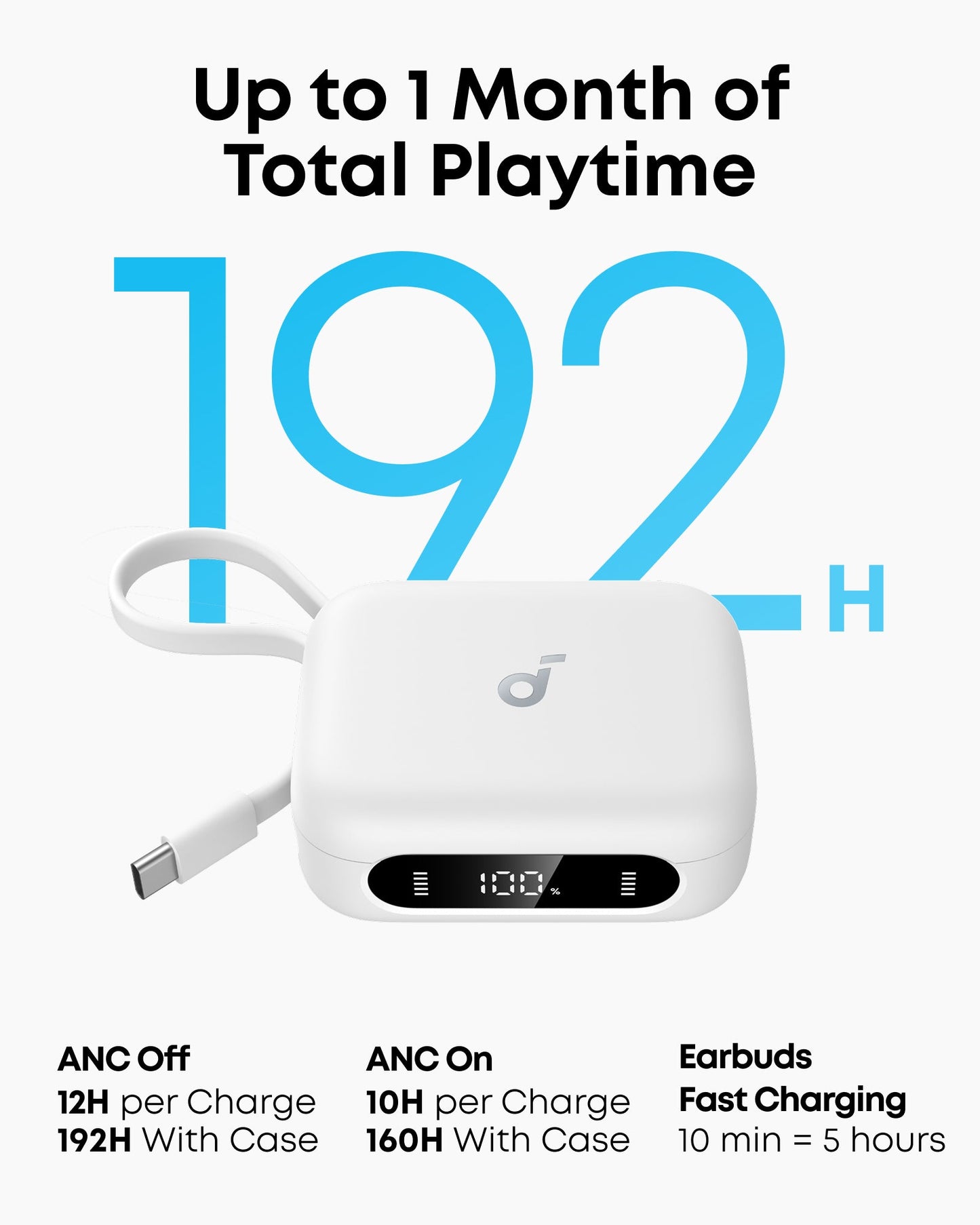 soundcore P41i | Wireless Earbuds with Portable Phone Charger (No Lightning Adapter)