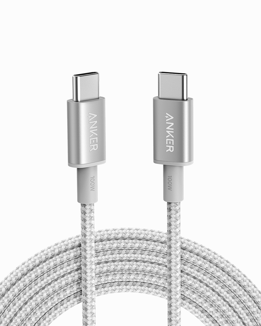 New Nylon USB-C to USB-C 100W Cable (10 ft)