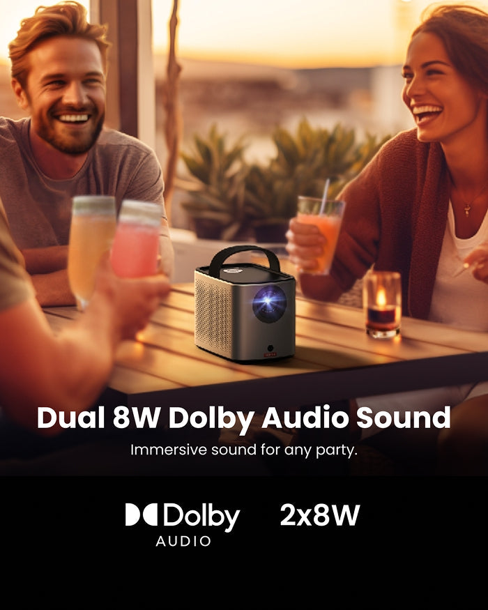 Mars 3 Air | Portable Google TV Projector & 288Wh DC Portable Power Station