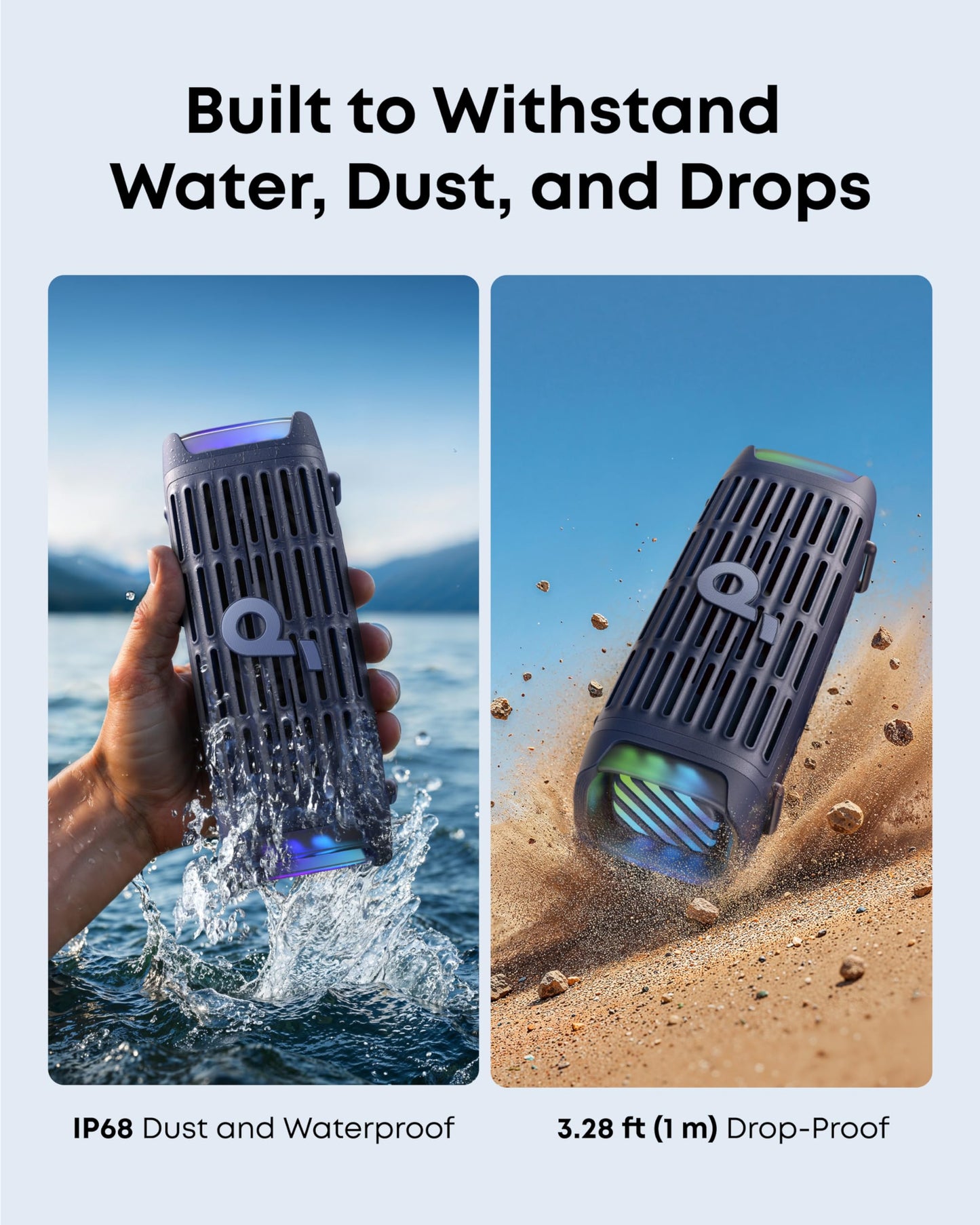 Soundcore Boom 3i portable splashproof bluetooth speaker