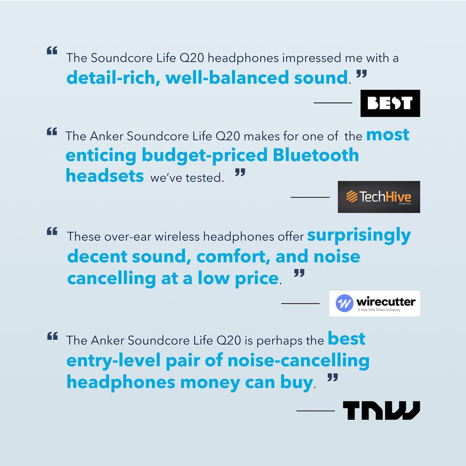 Life Q20 | Over-Ear Headphones with Hybrid ANC