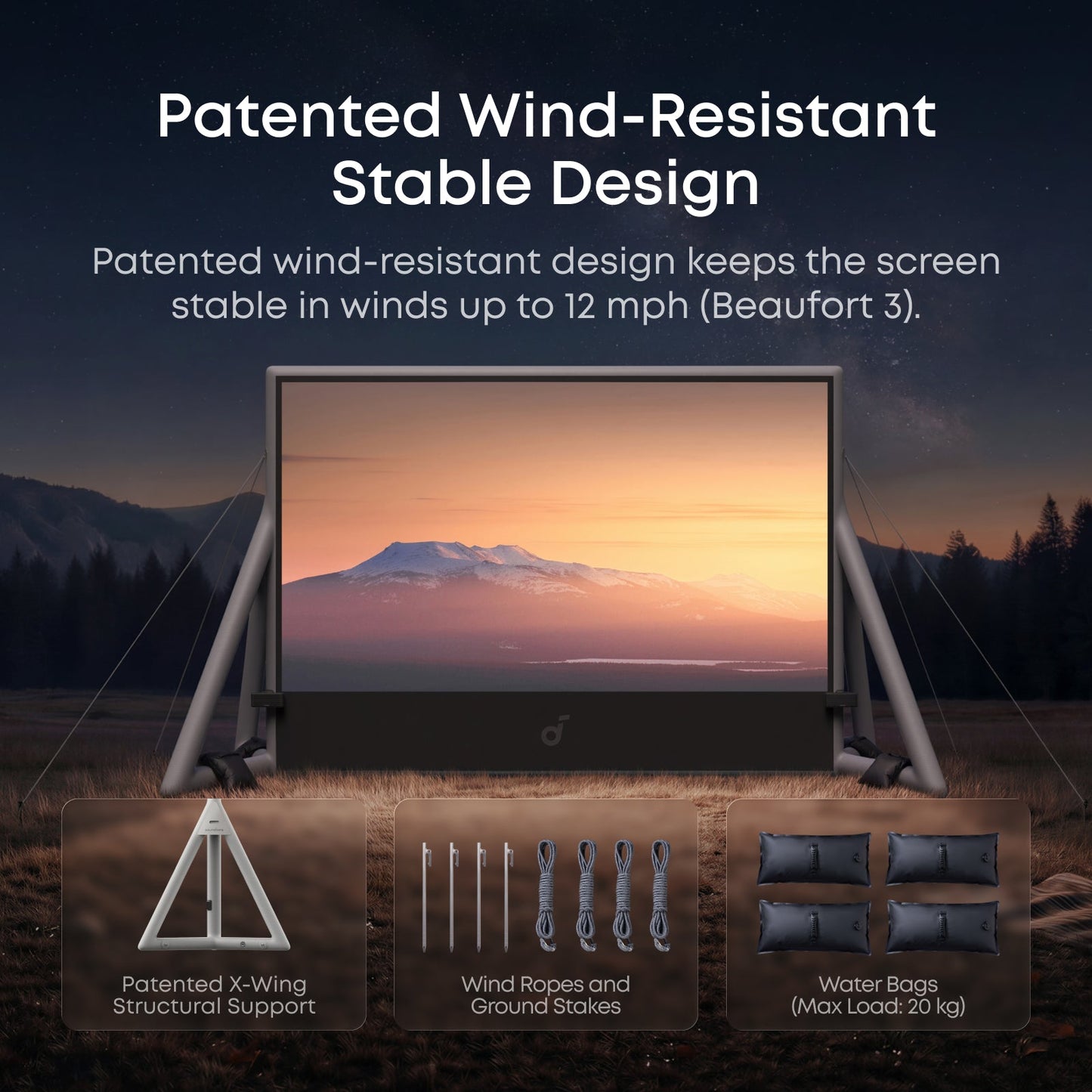 soundcore Nebula 200-Inch Inflatable Projector Screen