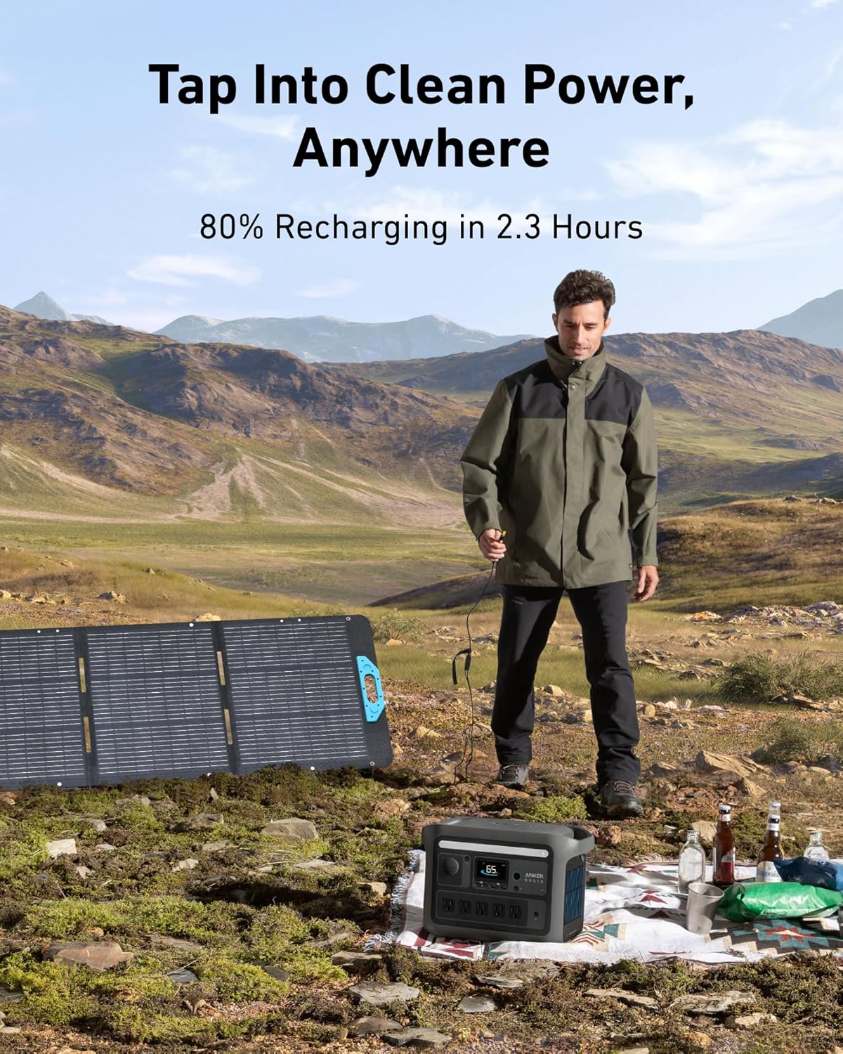 768Wh | 1600W Power Station | Anker SOLIX C800