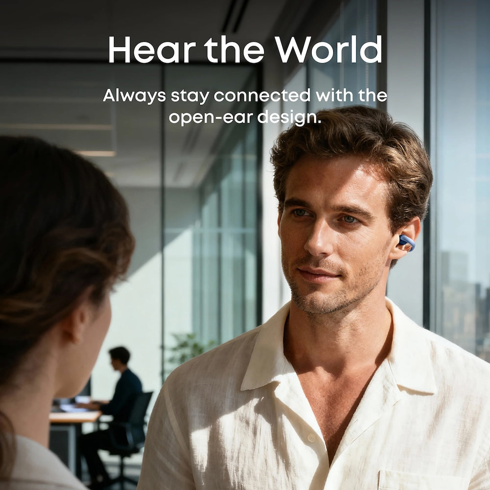 AeroClip |  Open-Ear Clip-On Earbuds with Adaptive Comfort