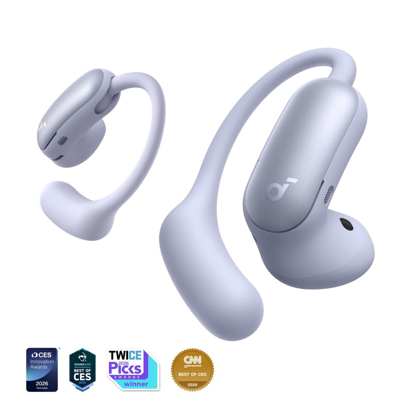 AeroFit 2 Pro｜Dual-Form Earbuds with Open-Ear and Active Noise Cancellation Form