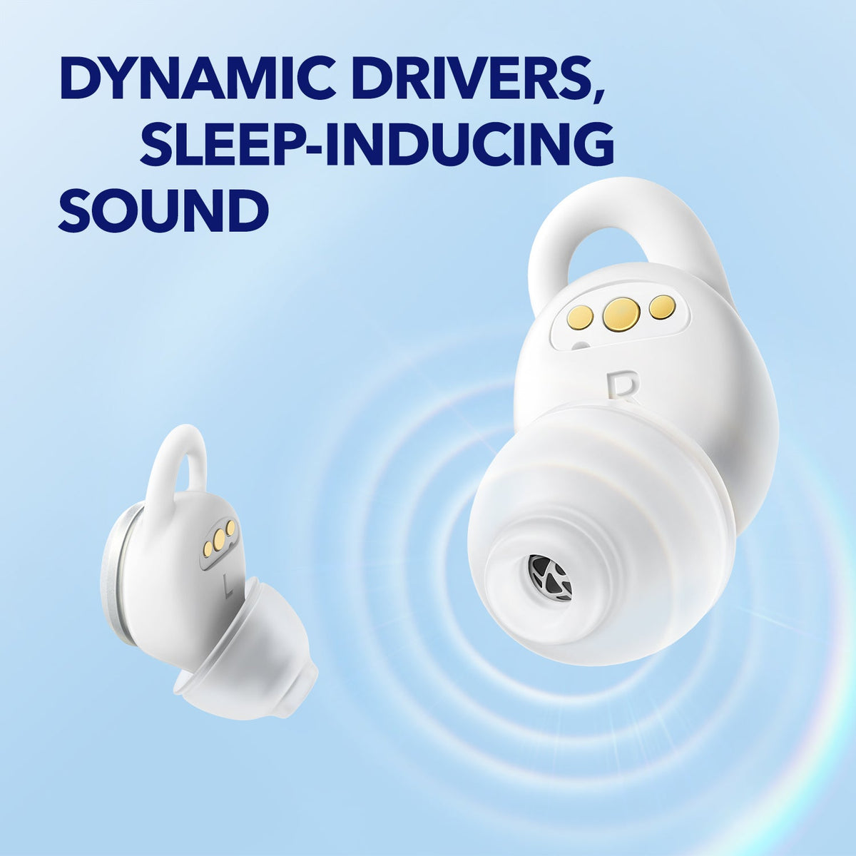 Sleep A10 White| Noise Blocking Earbuds for Sleeping
