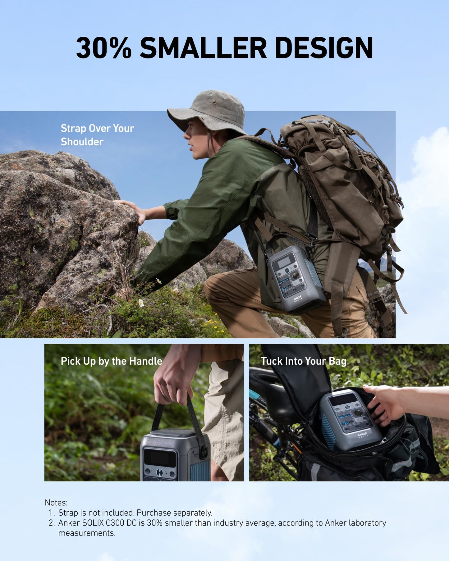 288Wh | 300W DC Portable Power Station (Anker SOLIX C300)