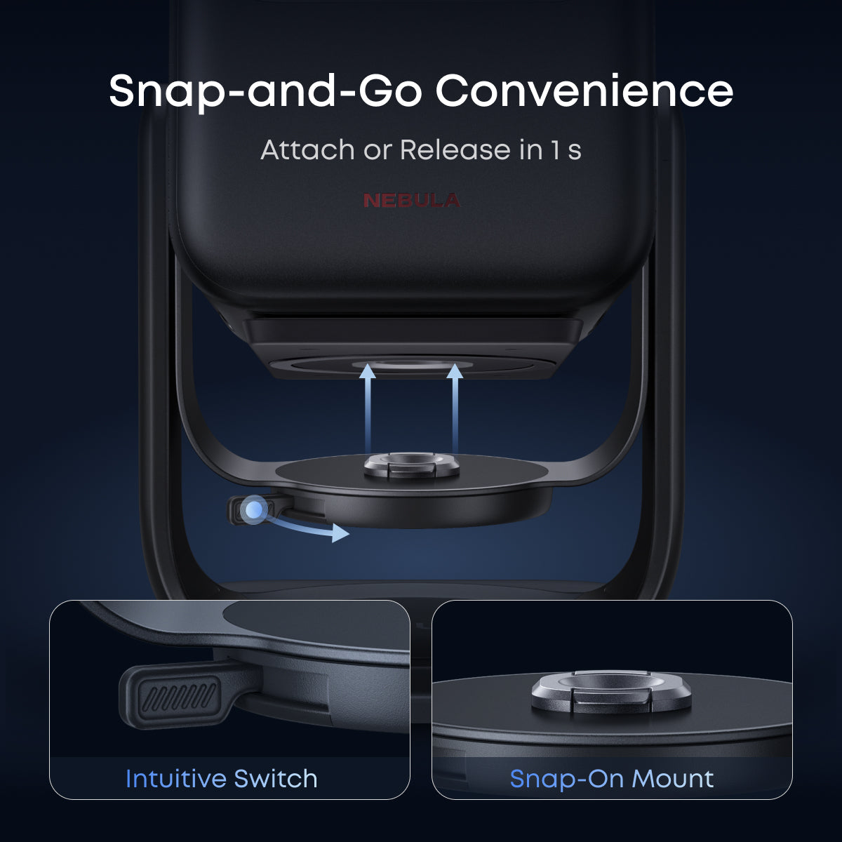 NEBULA X1 Gimbal Stand | Flexible & Auto-Lock