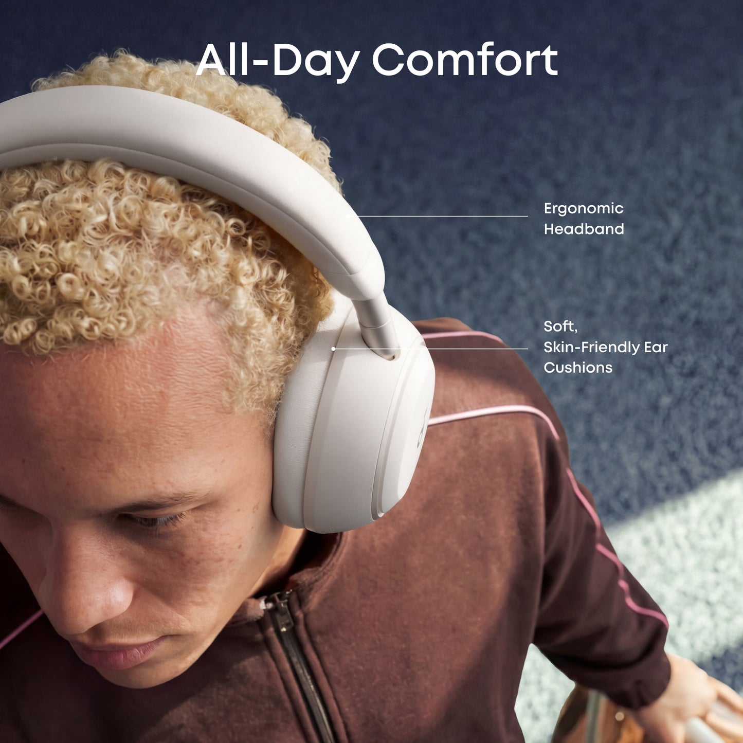 soundcore Space 2 | Comfortable Noise Cancelling Headphones with All-Day Wearing
