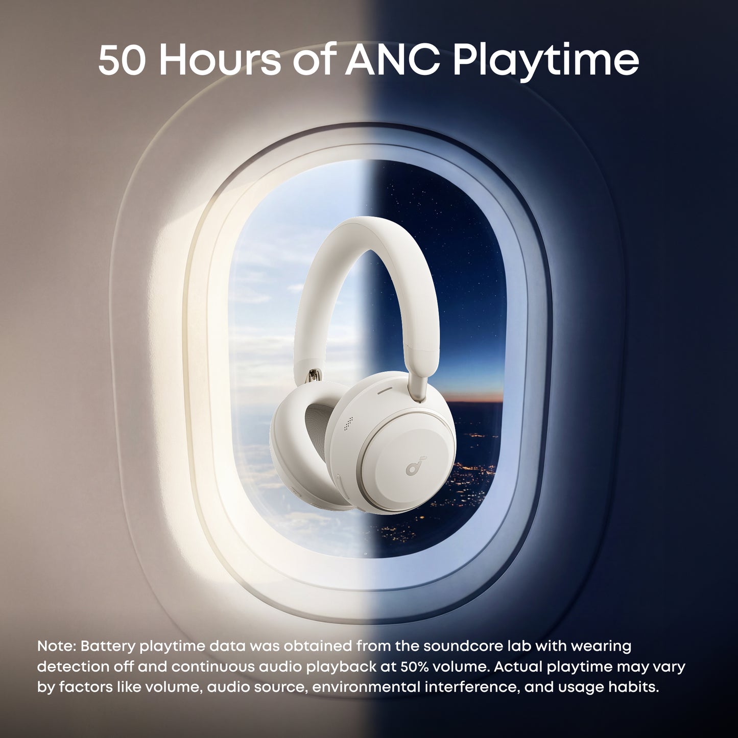 soundcore Space 2 | Comfortable Noise Cancelling Headphones with All-Day Wearing