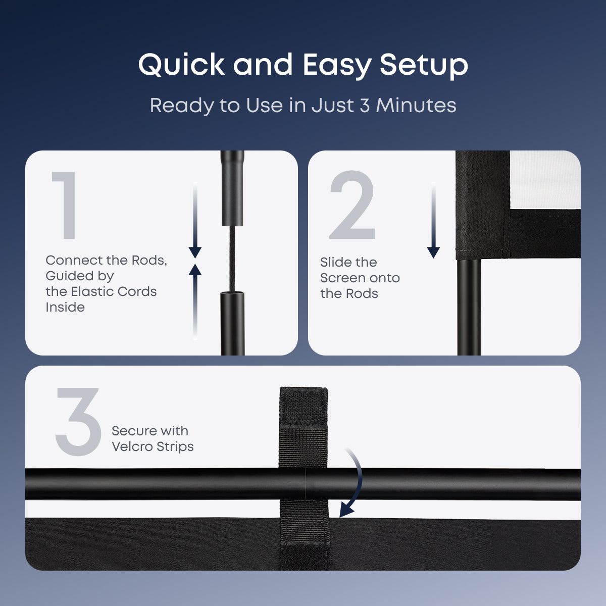 soundcore Nebula 100-Inch Projector Screen | Durable & Easy Setup