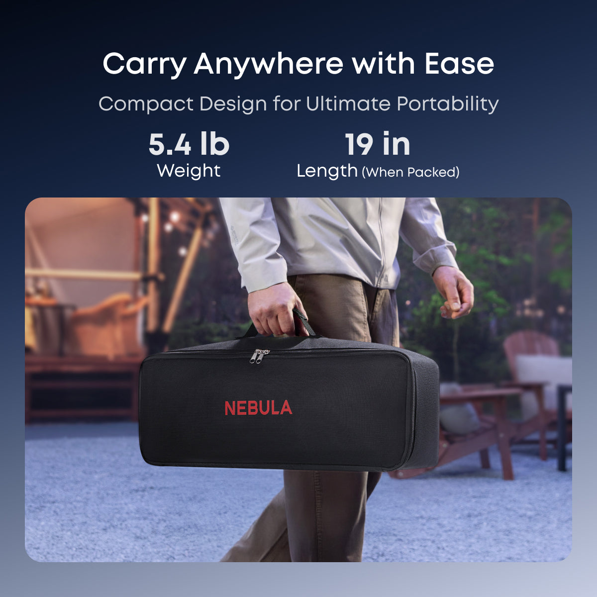 soundcore Nebula 100-Inch Projector Screen | Durable & Easy Setup