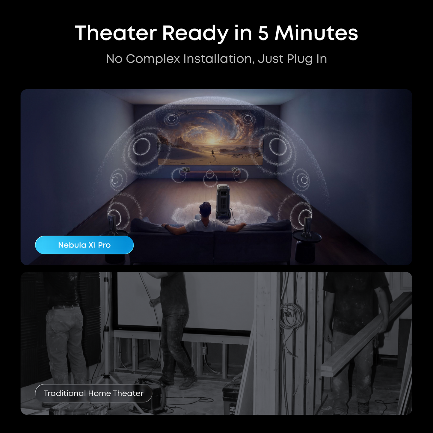 Nebula X1 Pro 4K Projector | World's First Mobile Theater Station