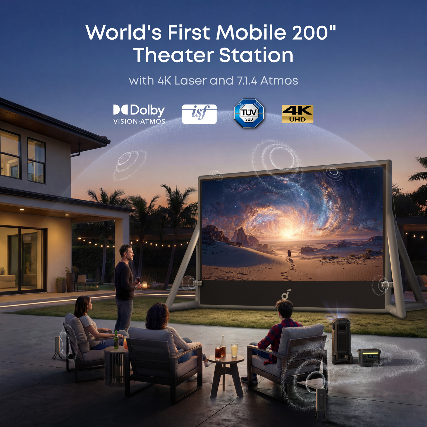 Nebula X1 Pro 4K Projector | World's First Mobile Theater Station