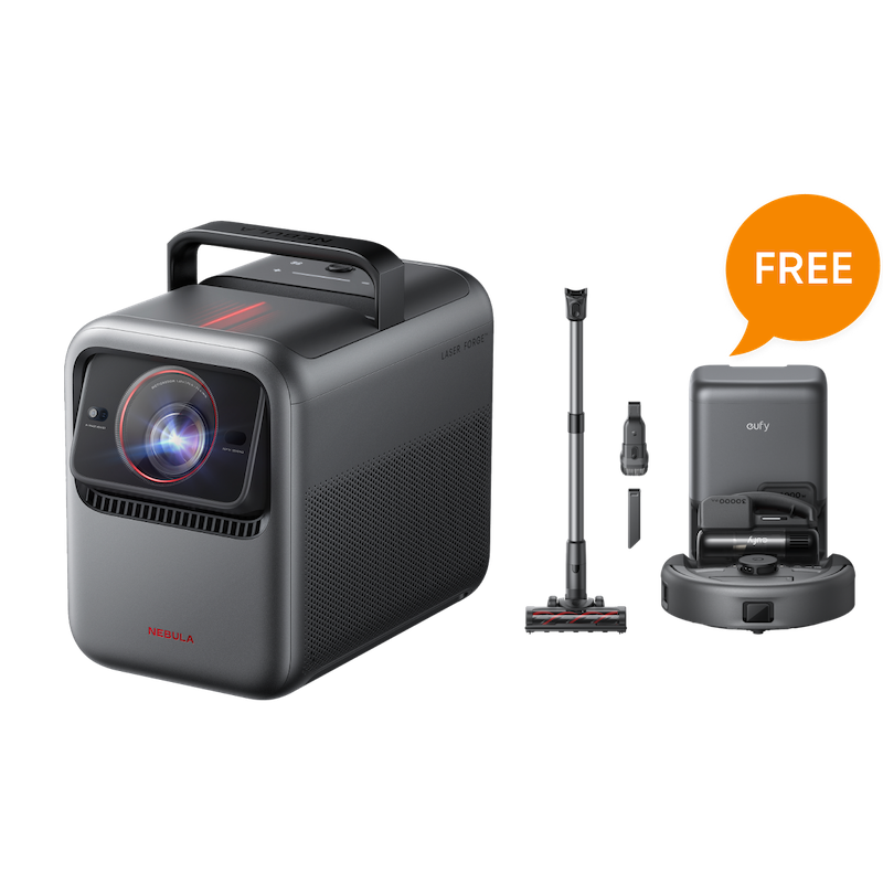 NEBULA X1 4K Projector | 3-in-1 Robot Vacuum (eufy E20) — 75 Days* Hands-Free
