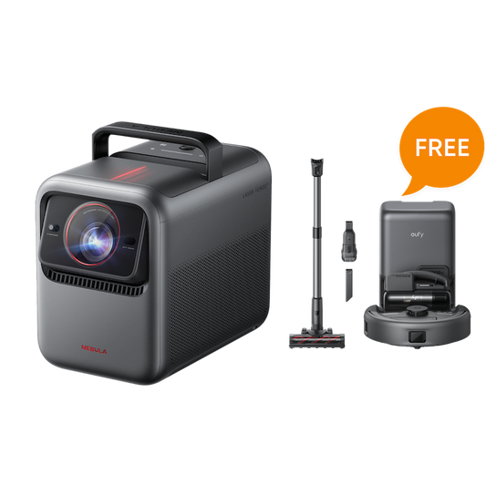 NEBULA X1 4K Projector | 3-in-1 Robot Vacuum (eufy E20) — 75 Days* Hands-Free