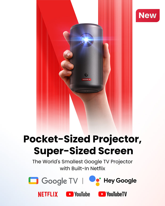 Capsule 3  | 1080p Mini Google TV Projector