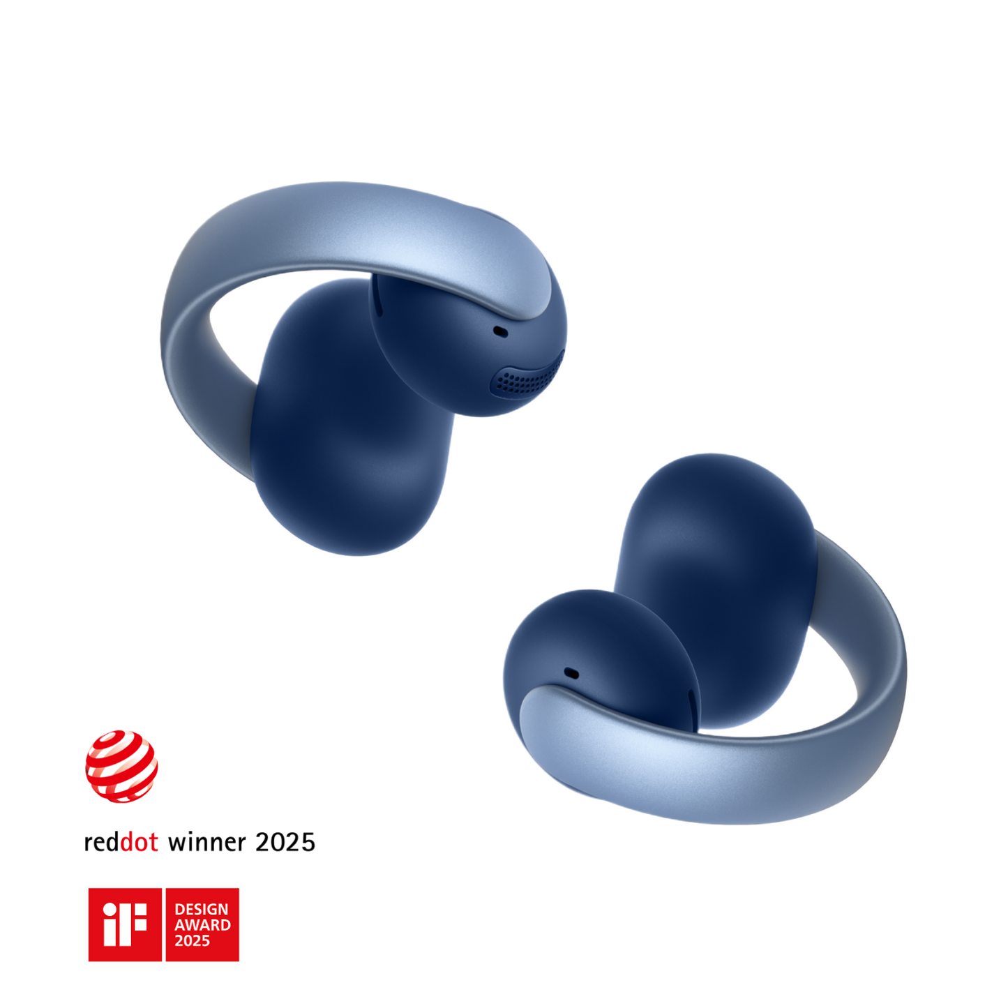 soundcore aeroclip open ear sport earbuds headphones blue