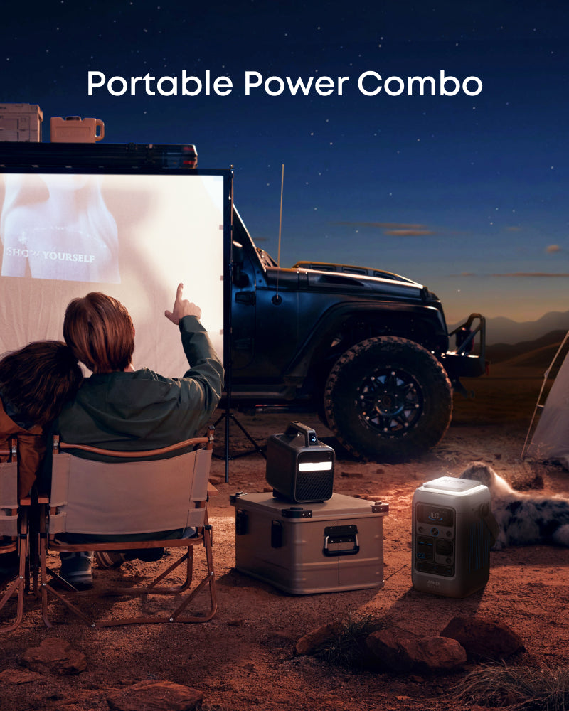 Mars 3 Outdoor Projector & 288Wh DC Portable Power Station