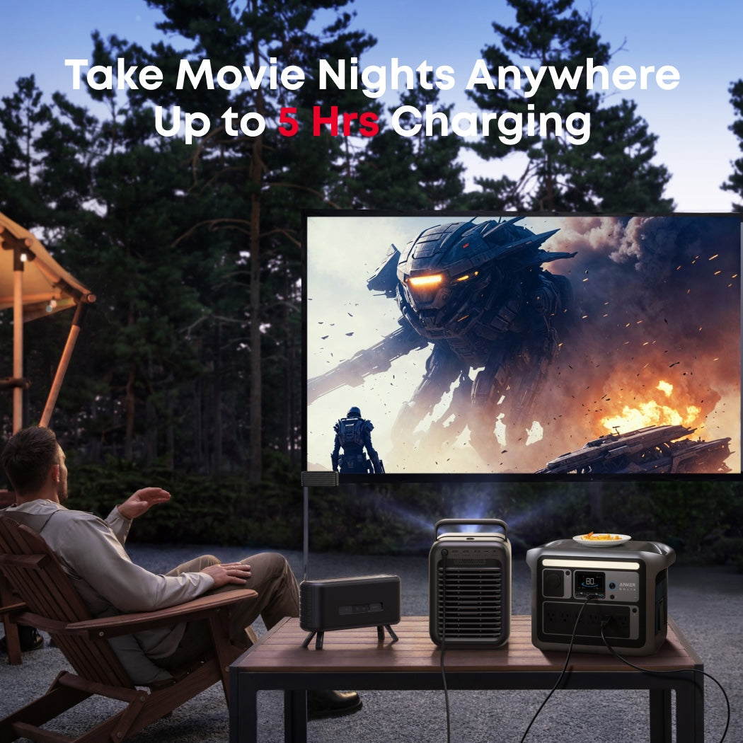 NEBULA X1 4K Projector + 1,056Wh Portable Power Station