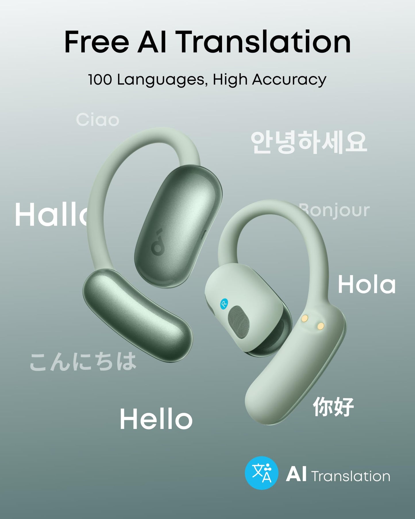 soundcore AeroFit 2 AI Assistant | AI Translation for a Connected World