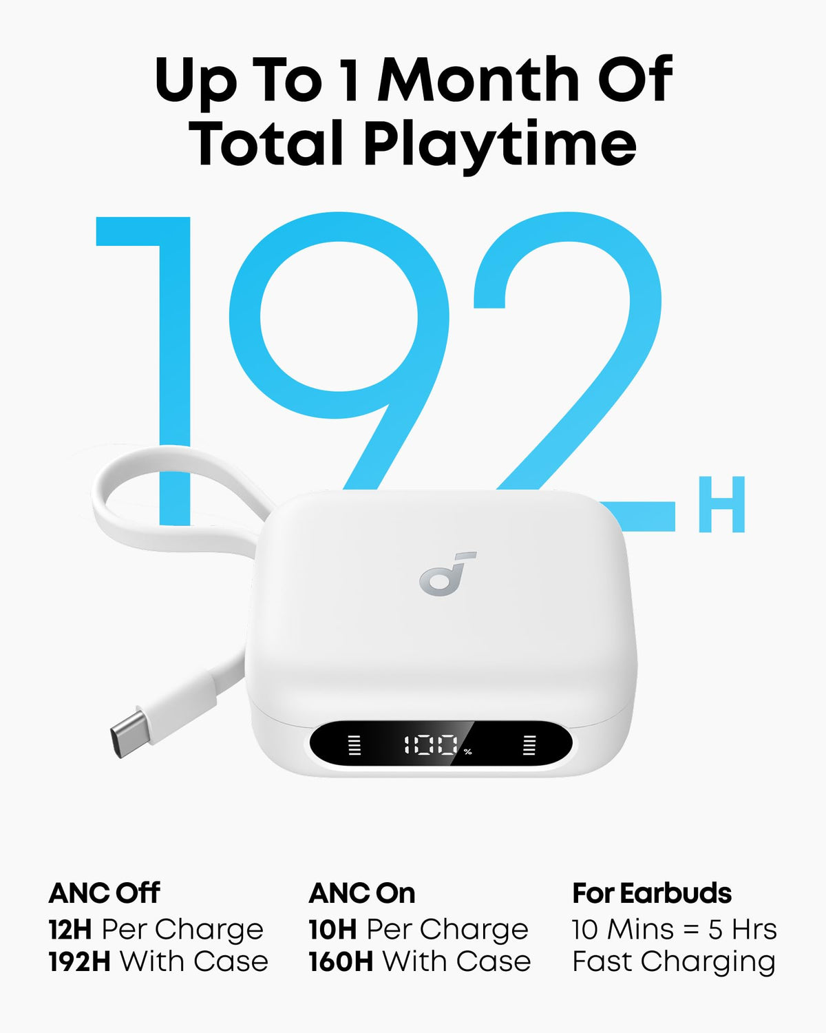soundcore P41i｜Wireless Earbuds with Portable Phone Charger