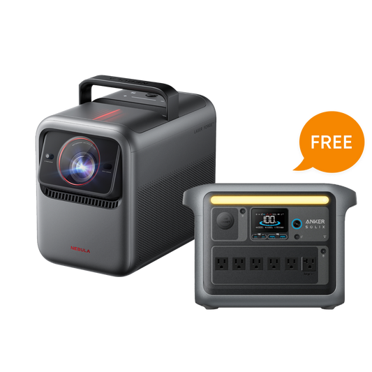 NEBULA X1 4K Projector + 1,056Wh Portable Power Station