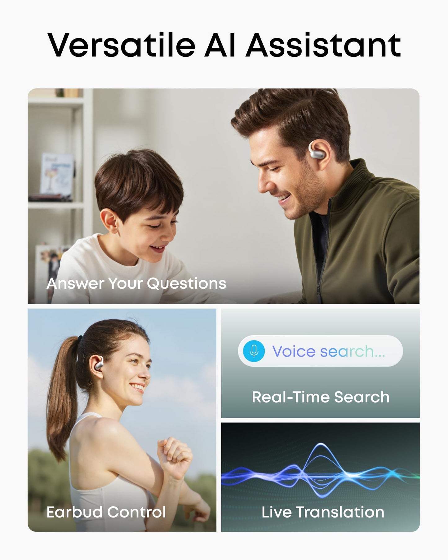 soundcore AeroFit 2 AI Assistant | AI Translation for a Connected World