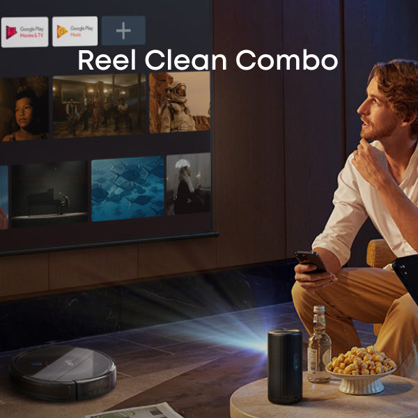 Capsule 3 Laser Projector | 1.5H Auto-Clean Robot Vacuum